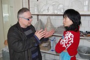 Zhu Li Yue with her teacher Petr Stacho